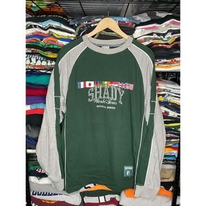 Y2K Shady Ltd World Tour Rap Eminem Men’s Green Long Sleeve T-Shirt
